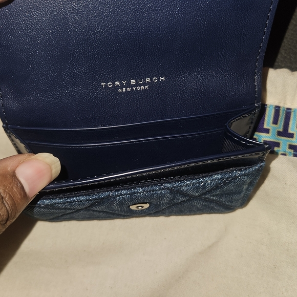 🛑SOLD SOLD SOLD🛑 New Tory Burch WILLA DENIM SMALL SHOULDER BAG DENIM - Picture 9 of 10